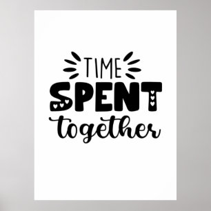 Affiche Temps cadeau Valentine passé ensemble