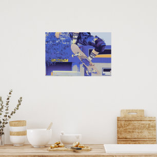 Affiche Temps d'antenne - Skateboarder