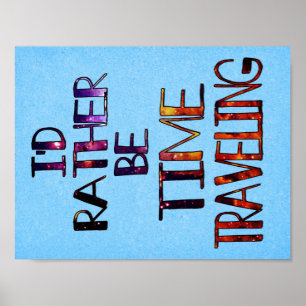 Affiche Temps de déplacement petit