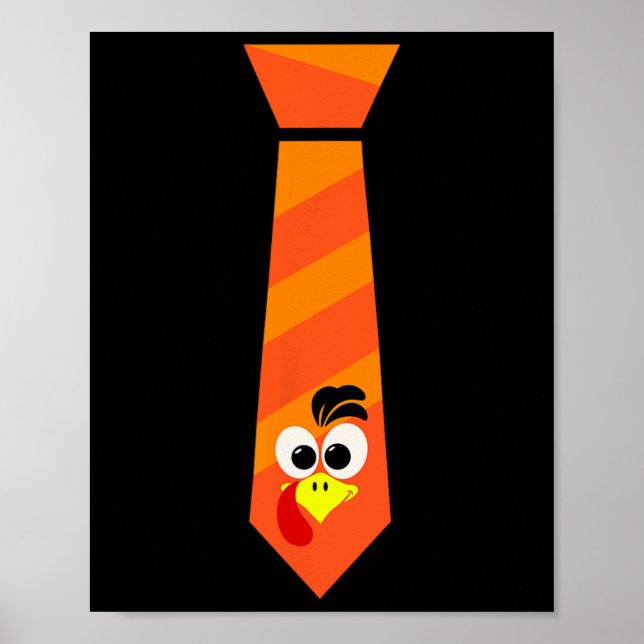 Affiche Temps de dinde Société de Thanksgiving Visage de d (Devant)