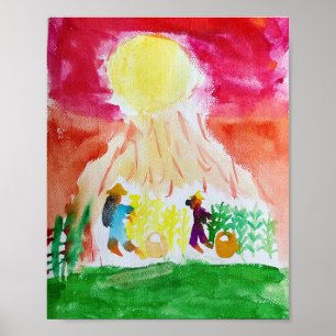 Affiche Temps de récolte de Mika Aiko