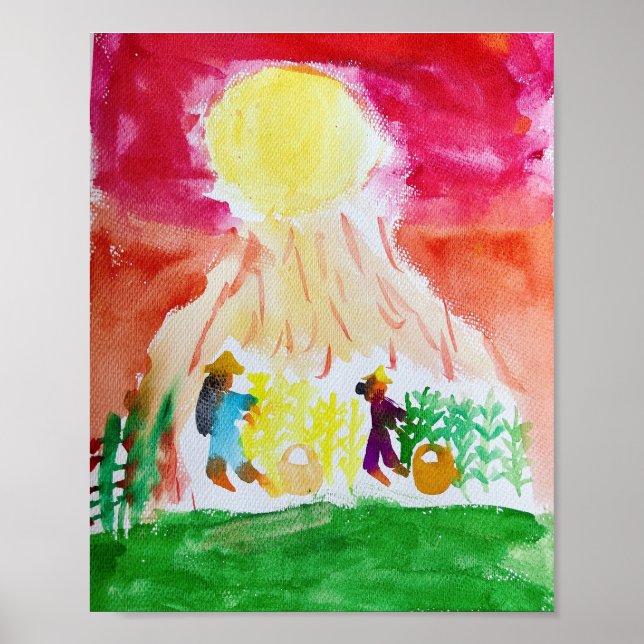 Affiche Temps de récolte de Mika Aiko (Devant)