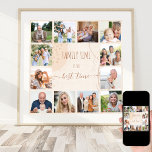 Affiche Temps famille Formes organiques Neutre 12 Photo<br><div class="desc">Créez votre propre affiche photo avec 12 de vos photos préférées. Le design abstrait et tendance de formes organiques, de traits de brosse et de plaquettes a une palette de couleurs neutres dans les tons de sable beige crème et de cuivre. Il est écrit avec le libellé "le temps de...</div>