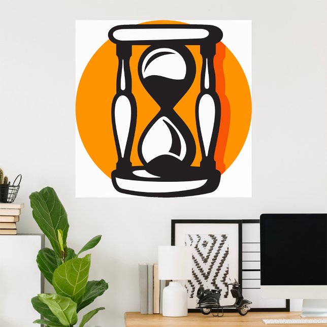 Affiche Temps minimal Rétro Horververre (Créateur téléchargé)