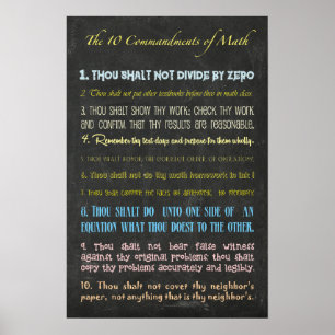 Affiche Ten Commandments