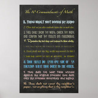 Affiche Ten Commandments