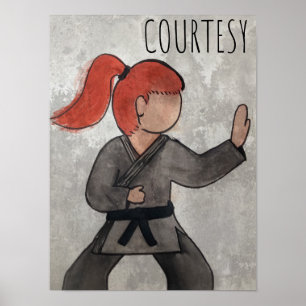 Affiche Tenants of Martial Arts - Courtesy