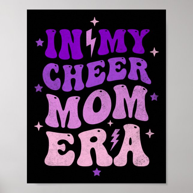 Affiche Tendance à l'ère de ma mère de cheerleading Cheerl (Devant)