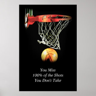 Affiche Tendance Artwork Citation Motivationnelle Basketba