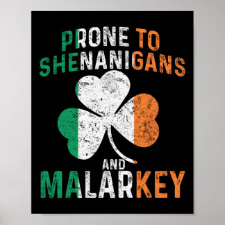 Affiche Tendance Aux Fredaines Et Au Bêtisier Drôle St Pat