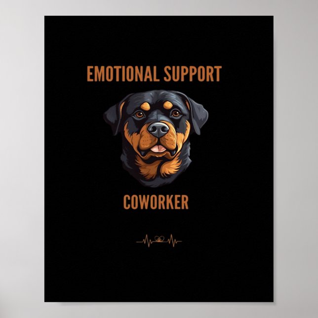 Affiche Tendance de collaborateur d'aide émotionnelle et c (Devant)