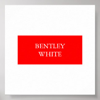 Affiche Tendance Rouge Blanc Style Simple Simple Plaque Vo