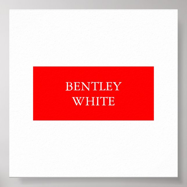 Affiche Tendance Rouge Blanc Style Simple Simple Plaque Vo (Devant)
