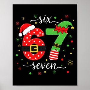 Affiche Tendance Six Sept Mème Noël 67 Xmas Hommes Femmes