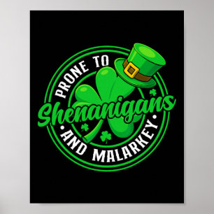 Affiche Tendre aux Fredaines Et Au Baratin Drôle St Patric