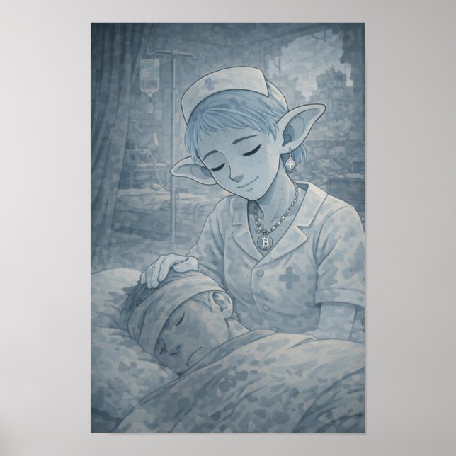 Affiche Tendresse / Infirmière / Hôpital  (Devant)