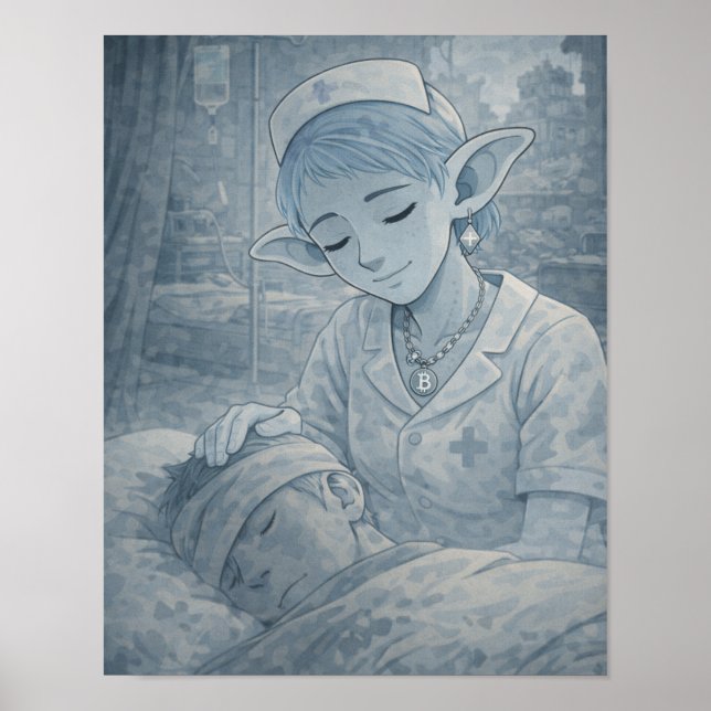Affiche Tendresse / Infirmière / Hôpital  (Devant)