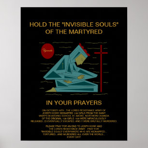 Affiche tenez les âmes invisibles du martyr...