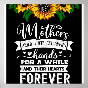 Affiche Tenez leur coeur pour toujours, Maman Idée cadeau