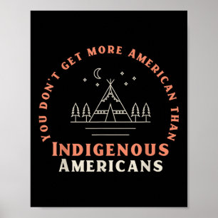 Affiche Tenez-vous aux côtés des Amérindiens – Pro-démocra