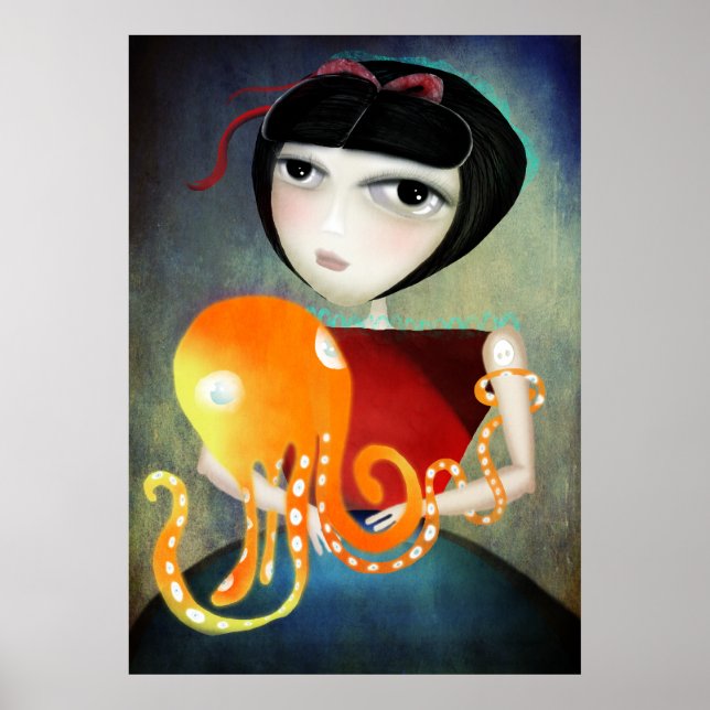Affiche Tenez-vous un peu plus sur une toile d'art (Devant)