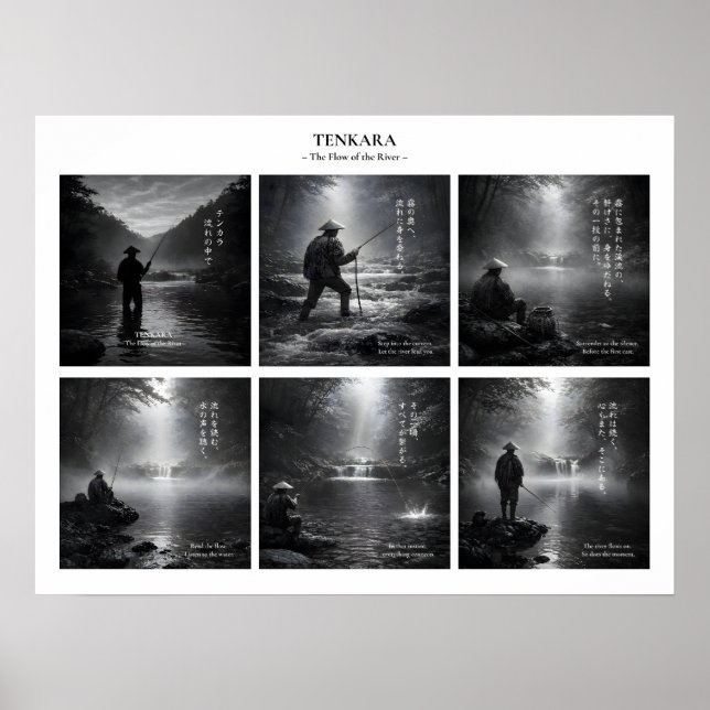 Affiche Tenkara Fishing Wall Art Print (Devant)