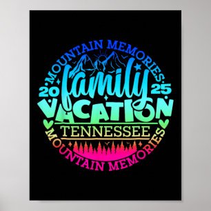 Affiche Tennessee Family Vacation Road Trip 2025 Mountain