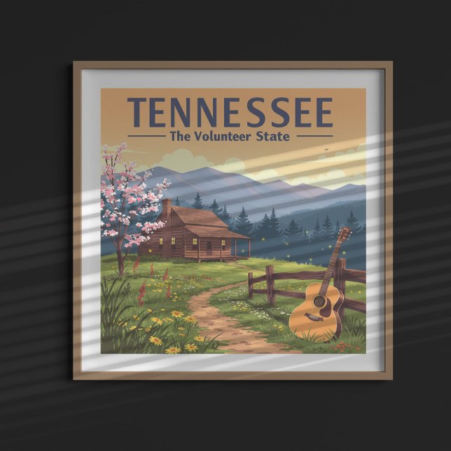 Affiche Tennessee vintage (Créateur téléchargé)