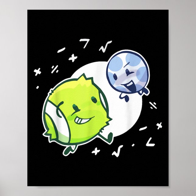 Affiche Tennis Ball Et Golf Ball Duo Math T-shirt.png (Devant)