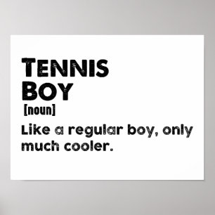 Affiche Tennis Boy Drôle Définition Tennis Lover