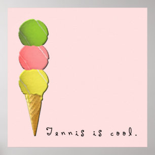 Affiche Tennis créatif