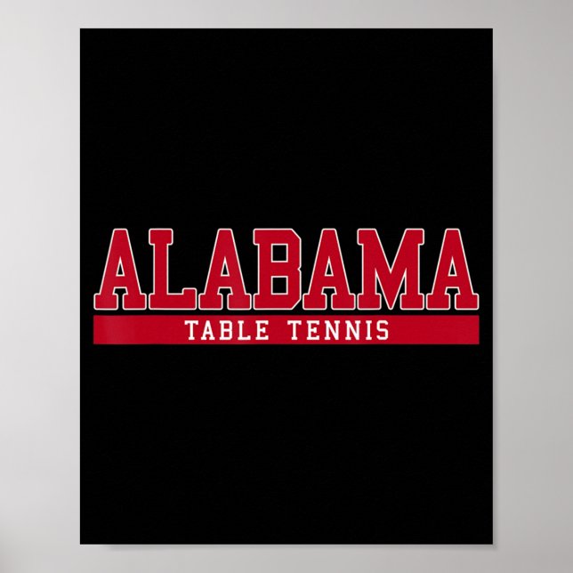 Affiche Tennis De Table En Alabama (Devant)