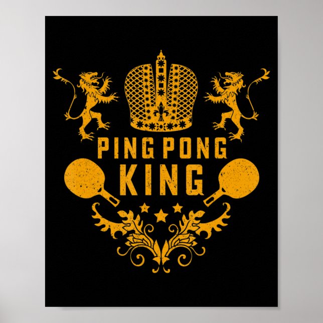 Affiche Tennis De Table King Fun Ping Pong Don Et Spo De T (Devant)