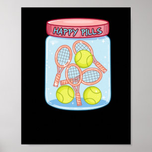 Affiche Tennis Happy Pills