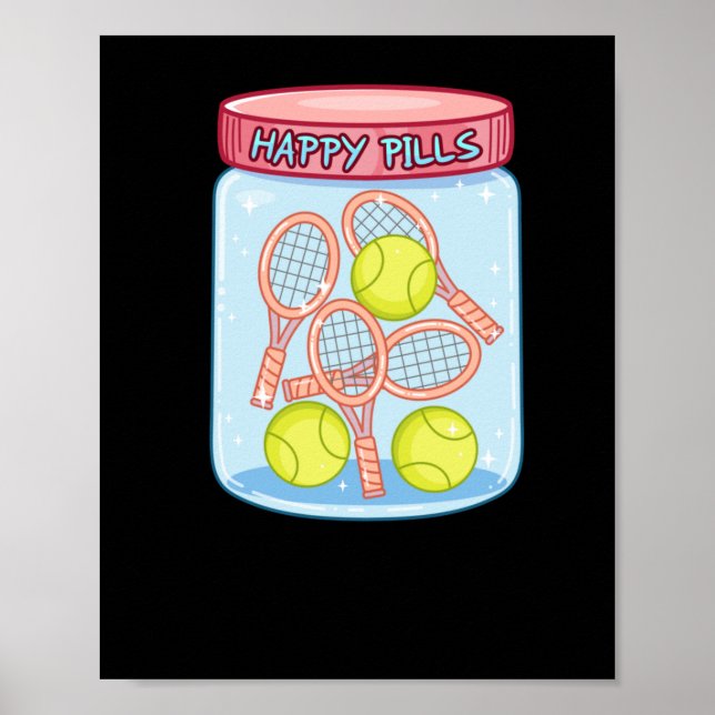Affiche Tennis Happy Pills (Devant)