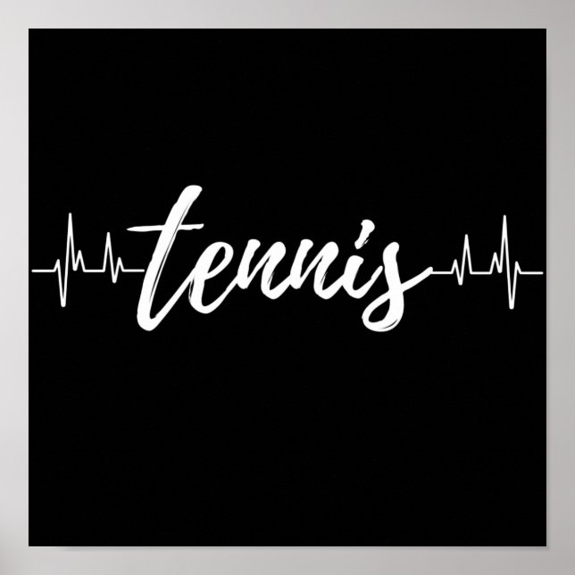 Affiche Tennis Heartbeat. (Devant)
