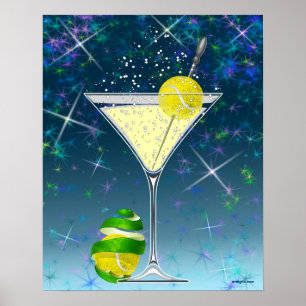 Affiche Tennis Martini, tennis