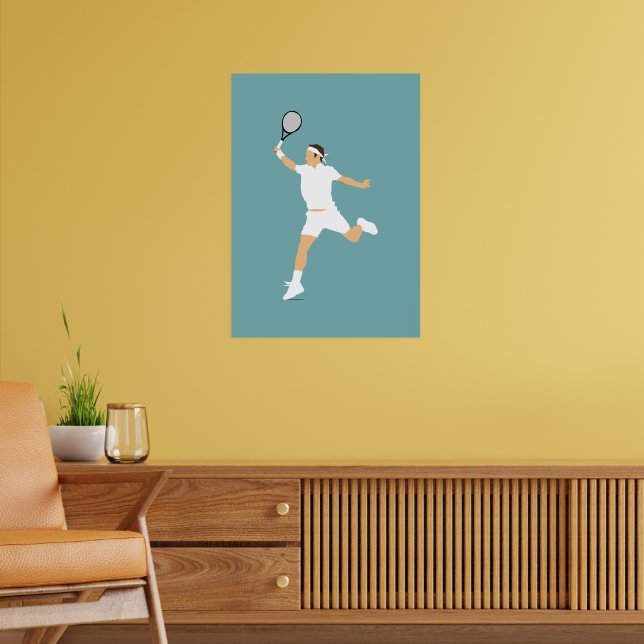 Affiche Tennis Présent Pour Anniversaire (Salon 2)