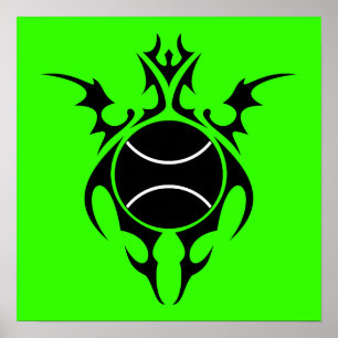 Affiche tennis tribal