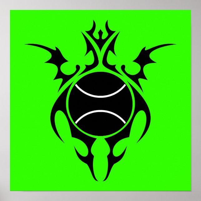 Affiche tennis tribal (Devant)