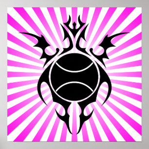 Affiche tennis tribal