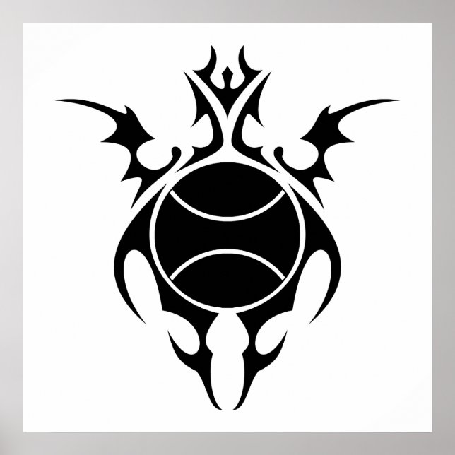 Affiche tennis tribal (Devant)