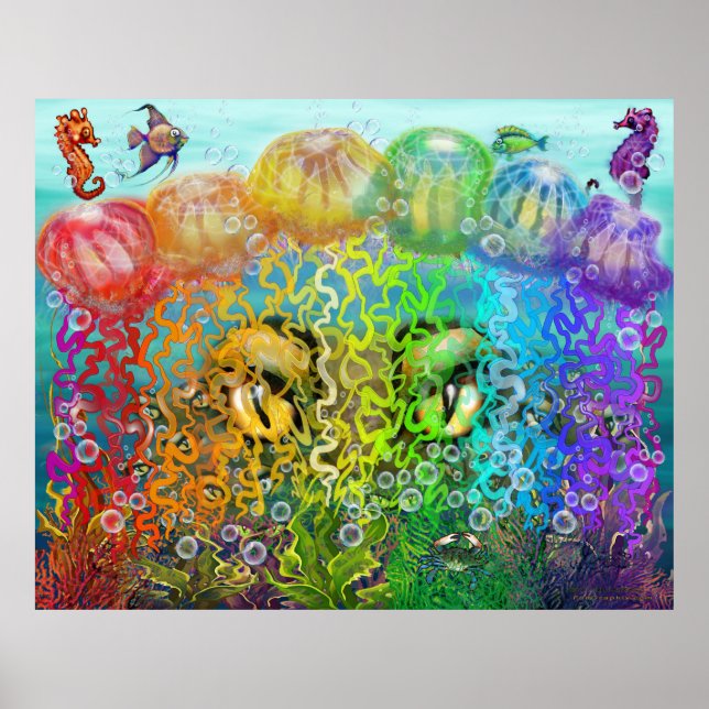 Affiche Tentacles arc-en-ciel (Devant)