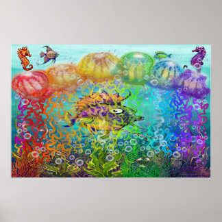 Affiche Tentacles arc-en-ciel