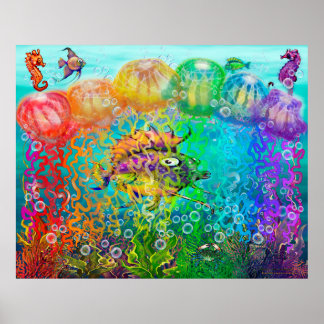 Affiche Tentacles arc-en-ciel