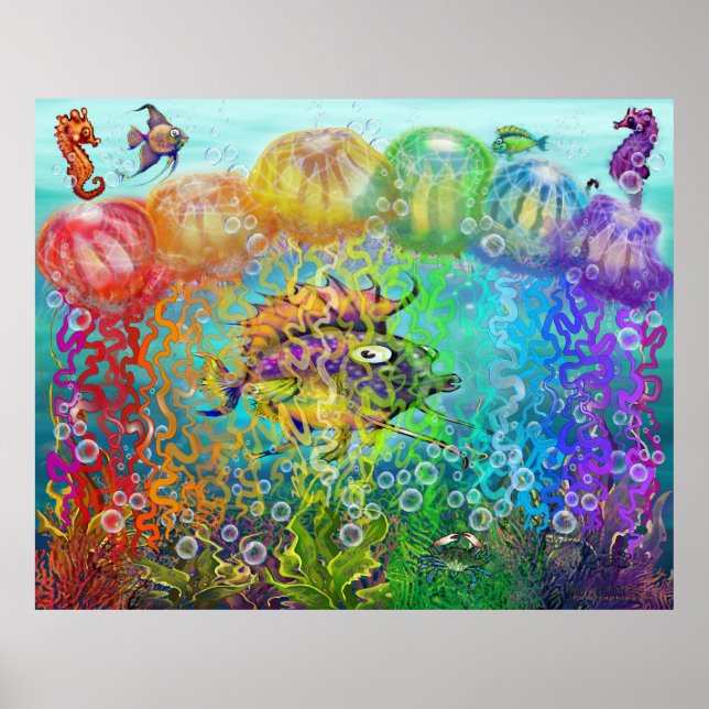 Affiche Tentacles arc-en-ciel (Devant)