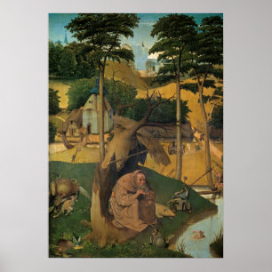 Affiche Tentation de Saint Antoine, par Bosch
