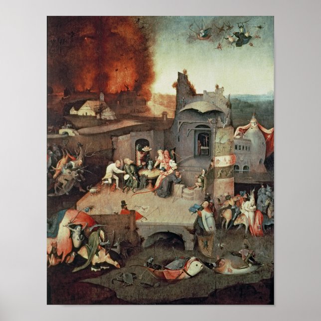 Affiche Tentation de Saint Antoine, vers 1500 (Devant)