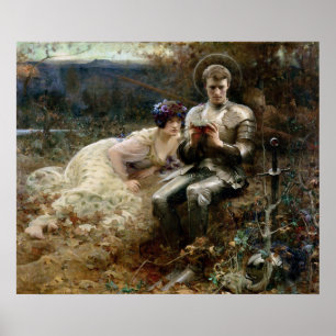 Affiche Tentation de Sir Percival (Chevalier médiéval)