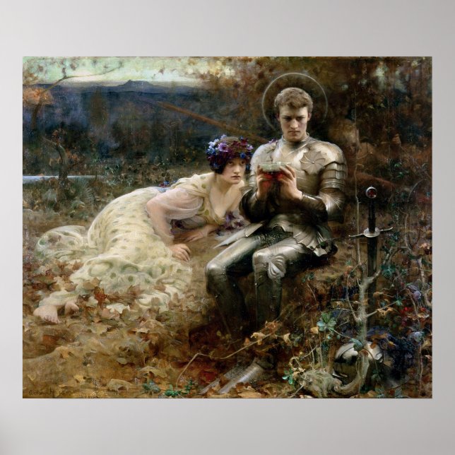 Affiche Tentation de Sir Percival (Chevalier médiéval) (Devant)